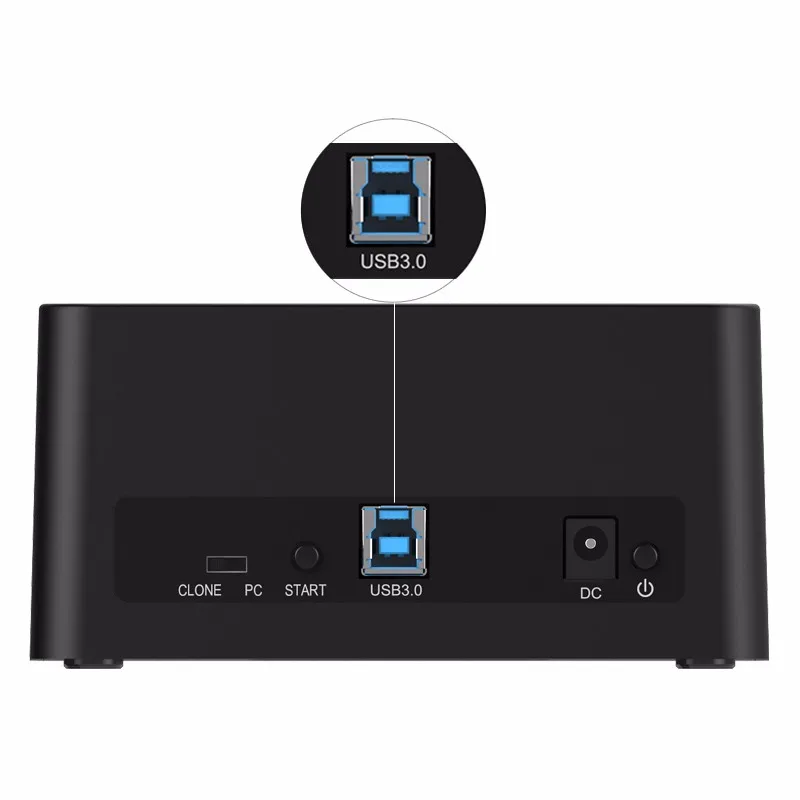 ORICO 6629US3-C 2 Bay SATA to USB3.0 External Hard Drive Docking Station for 2.5/3.5HDD with Duplicator/Clone Function-Black internal hard disk case to make external