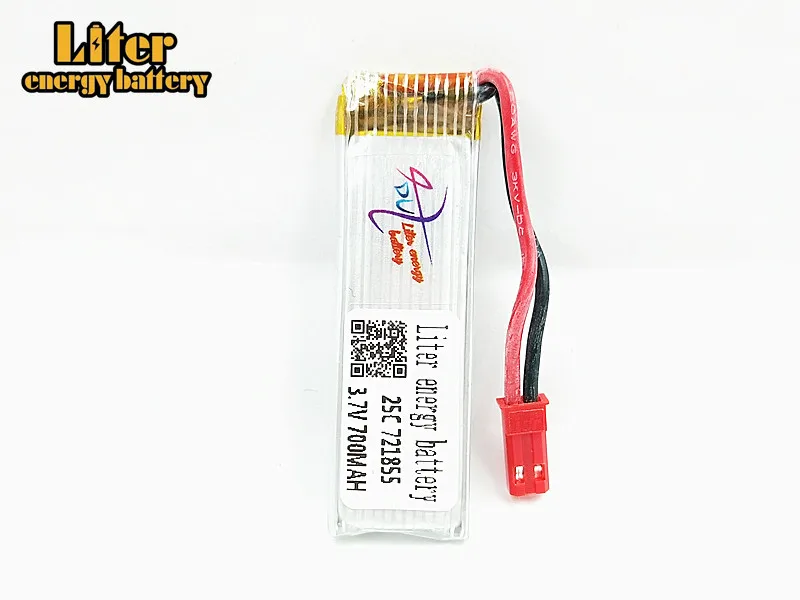 20 шт./лот 3 7 V 700mAh 721855 25c Литий-полимерный Lipo аккумулятор для Udi U815A U818A U819A WLtoys V929 v949