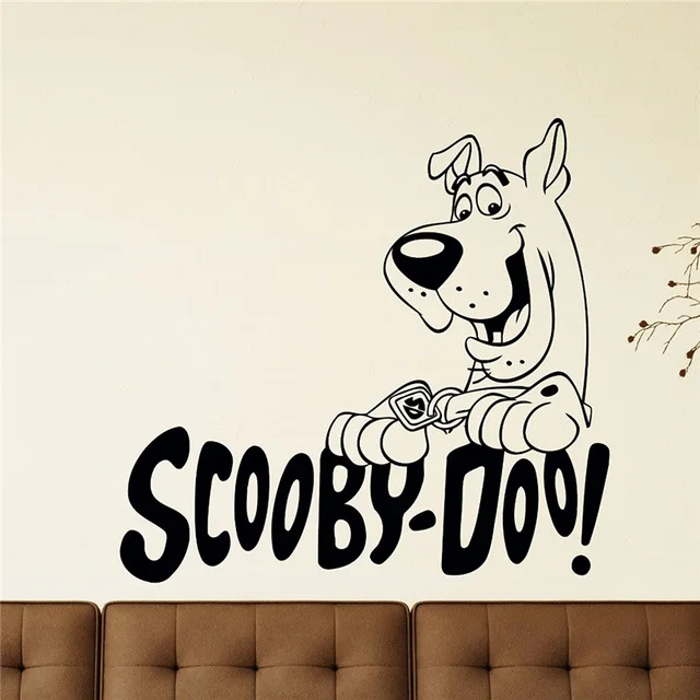 Наклейка на стену Scooby Doo детская виниловая наклейка с рисунком из мультфильма