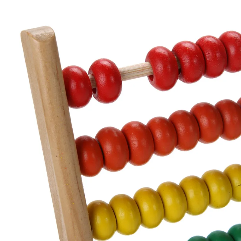 Baby Toy Wooden Abacus Colorful Small Number Counting Calculating Beads Kids Math Learning Early Educational Toy Wooden Math Toy