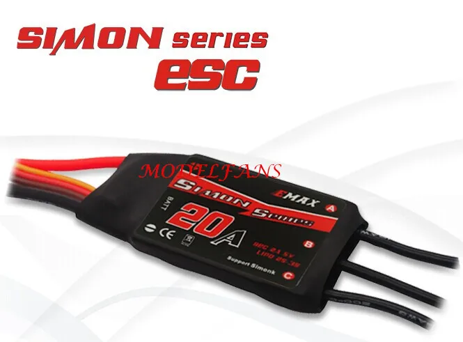 

Emax Simonk 25A Brushless ESC w/ 2A 5V UBEC for quad multi ESC free shipping
