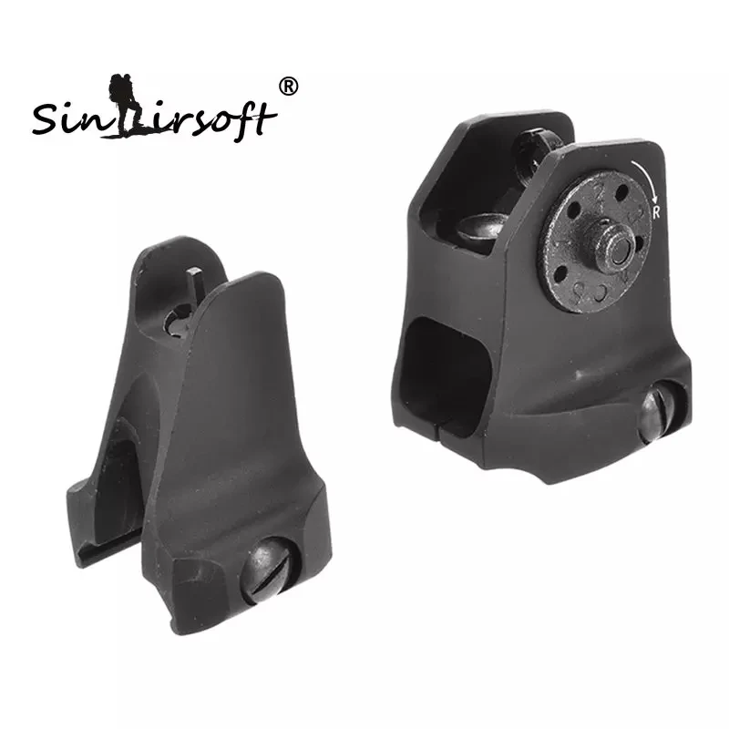

SINAIRSOFT A1.5 Fixed Rear Sight A1 Windage Adjustment Knob And Standard A2 Design Front For Airsoft Picatinny AR15 Iron SA4208
