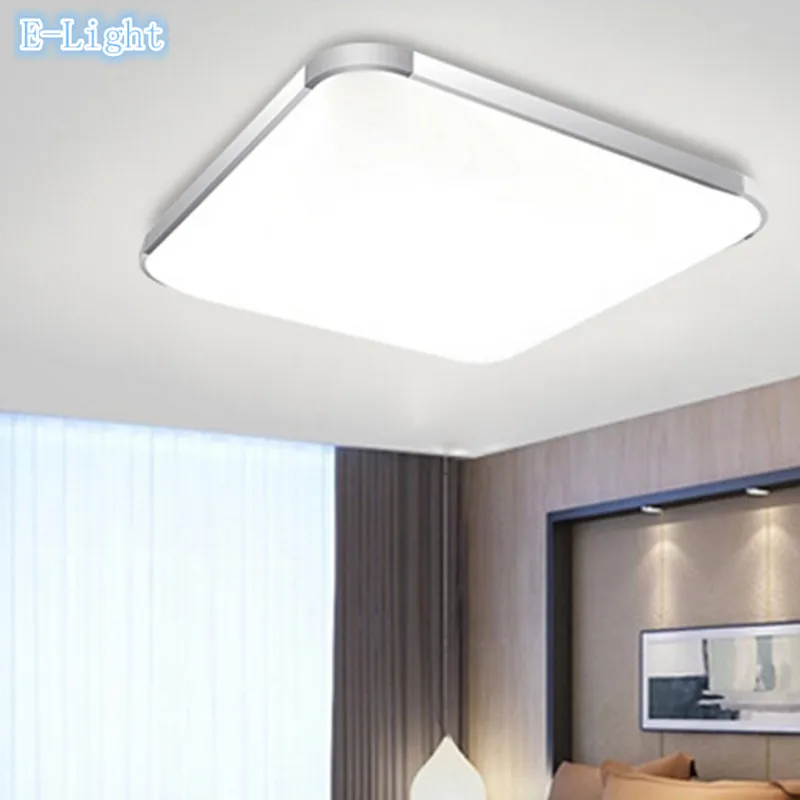 26 w led luces de techo cuadrada lámpara de aluminio acrÃlico ... Luces led cocinas