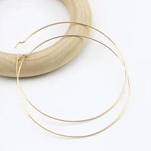 PINJEAS ручной работы Экстра большой обруч тонкие серьги простые большие минималистичные легкие эффектные ювелирные изделия oorbellen