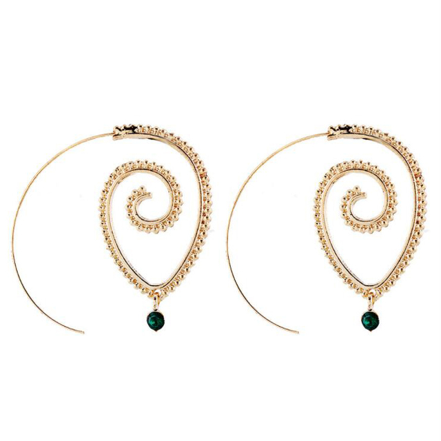 For Women Gold Fashion Jewelry Pendant Girls Trend Gift Hanging Dangler Eardrop Female Vintage Big Earrings