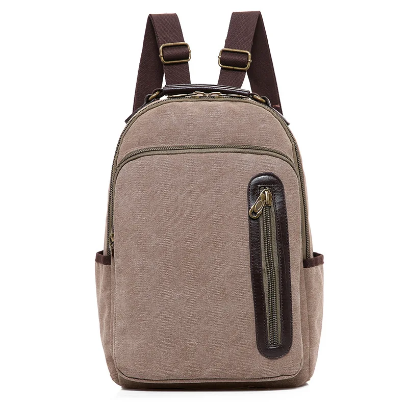 СКИОНЕ Винтажный повседневный школьный рюкзак для подростков путешествия - Цвет: Коричневый