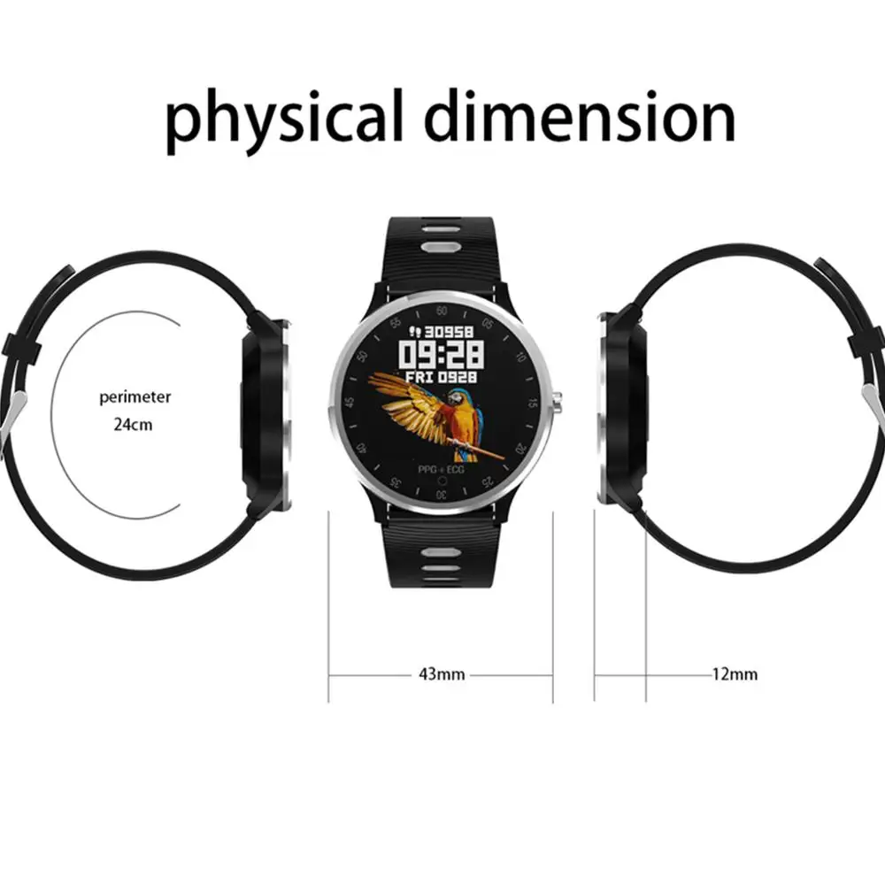 

L7 Bluetooth Call Smart Watch Sport Fitness Tracker ECG+PPG HRV Heart Rate Blood Pressure Monitor IP67 Waterproof Smart Bracelet