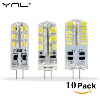 10pcs/lot G4 Led Lamp DC 12V SMD 2835 3014 Angle Luz Bombillas Lampada de LED Light Bulb Spotlight Lamps