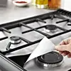 4pcs Universal Oven Liner Gas Hob Protector Sheets Square Heat Resistant Burner Cooker Protector Washable Reusable Pad 27*27cm ► Photo 1/6