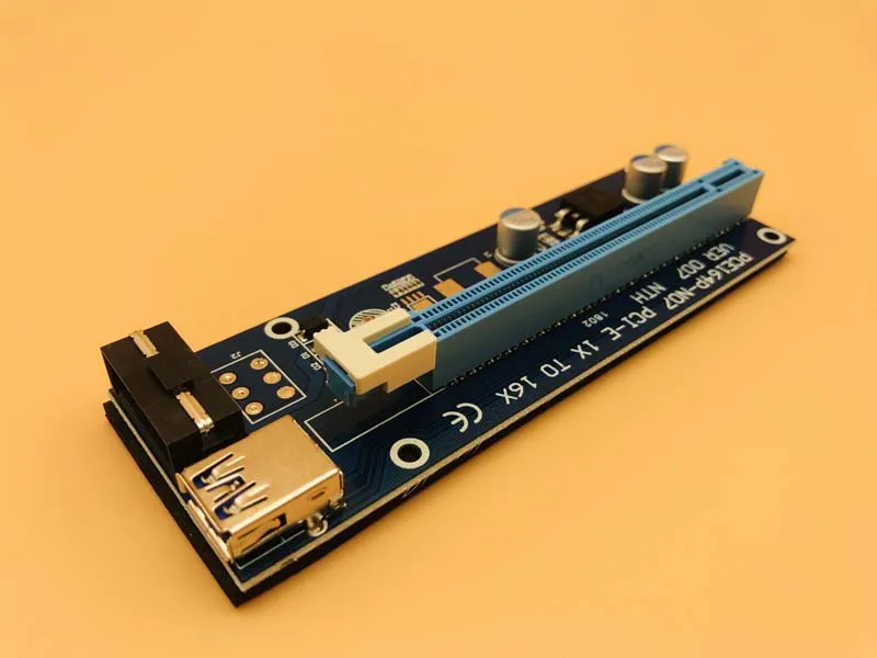 PCIE USB 3 0 60 см pcie расширитель переходная карта 1x к 16x Дата кабель SATA 4Pin IDE Molex адаптер