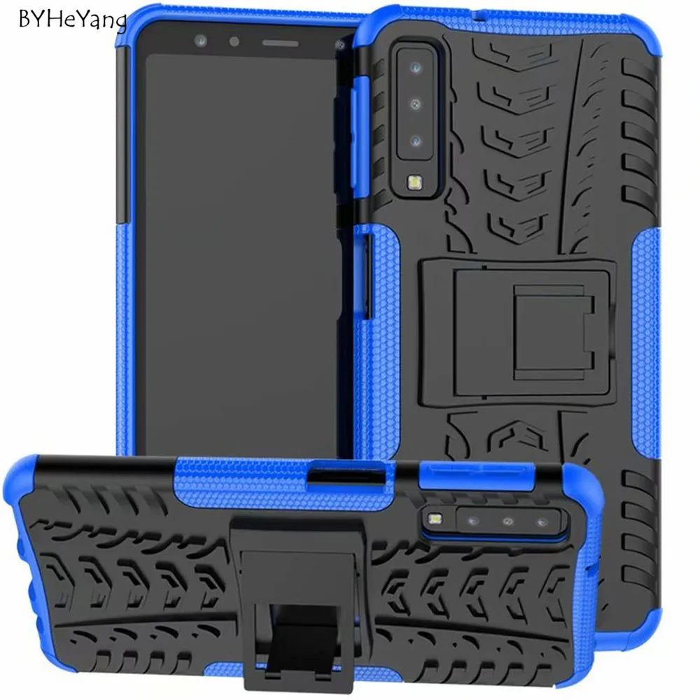 For Samsung Galaxy A12 A22 A31 A32 A51 A52 A71 A72 M51 M31 Case ShockProof TPU Hard PC Stand A7 2018 A750 Cover | Мобильные телефоны