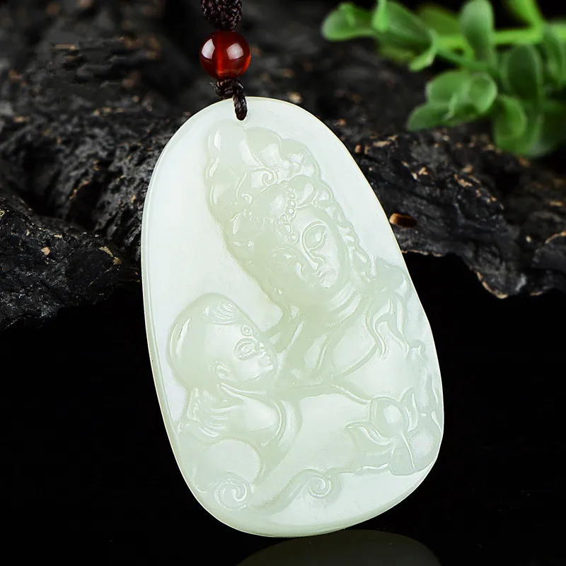 

2019 Real Buda Druzy Shipping Reiki Handicraft Factory Sells Xinjiang Natural Genuine Pendant And Tianyu Fine Carved To Guanyin