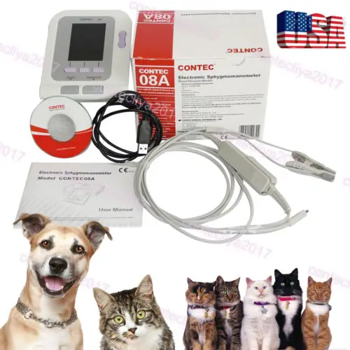 

PRCMISEMED Veterinary Sensor Handheld Pulse Oximeter Temperature Probe Blood Oxygen
