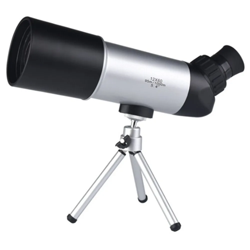 الفلكي تلسكوب 12x60 عالية الطاقة ووتش الطيور المنظار أحادي البصرية HD Telescopio Monoculo ضوء للرؤية الليلية الصيد