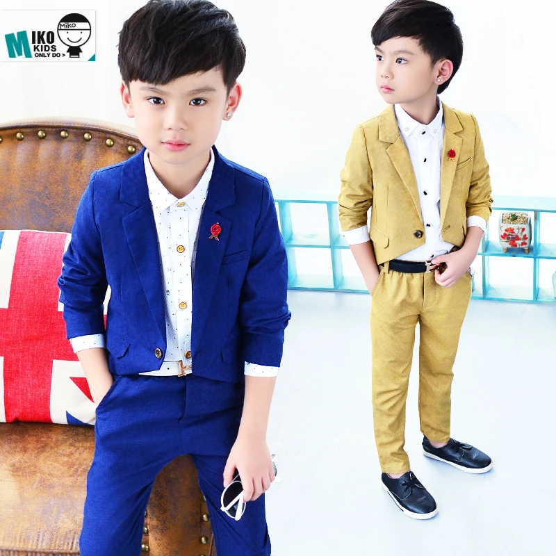 16 Automne Enfants Costume Bebe Garcons Costumes Enfants Blazer Garcons Formelle Costume Smoking Pour Le Mariage Garcons Vetements Ensemble Veste Pantalon 2 Pc 3 8y Aliexpress