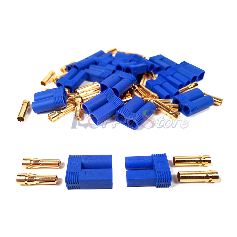 

5 Pairs RC Male Female EC5 4mm Type Battery Connector Gold Bullet Plug ARE4 EC5 Battery Connector Plug-Bullet Banana Lipo Kit