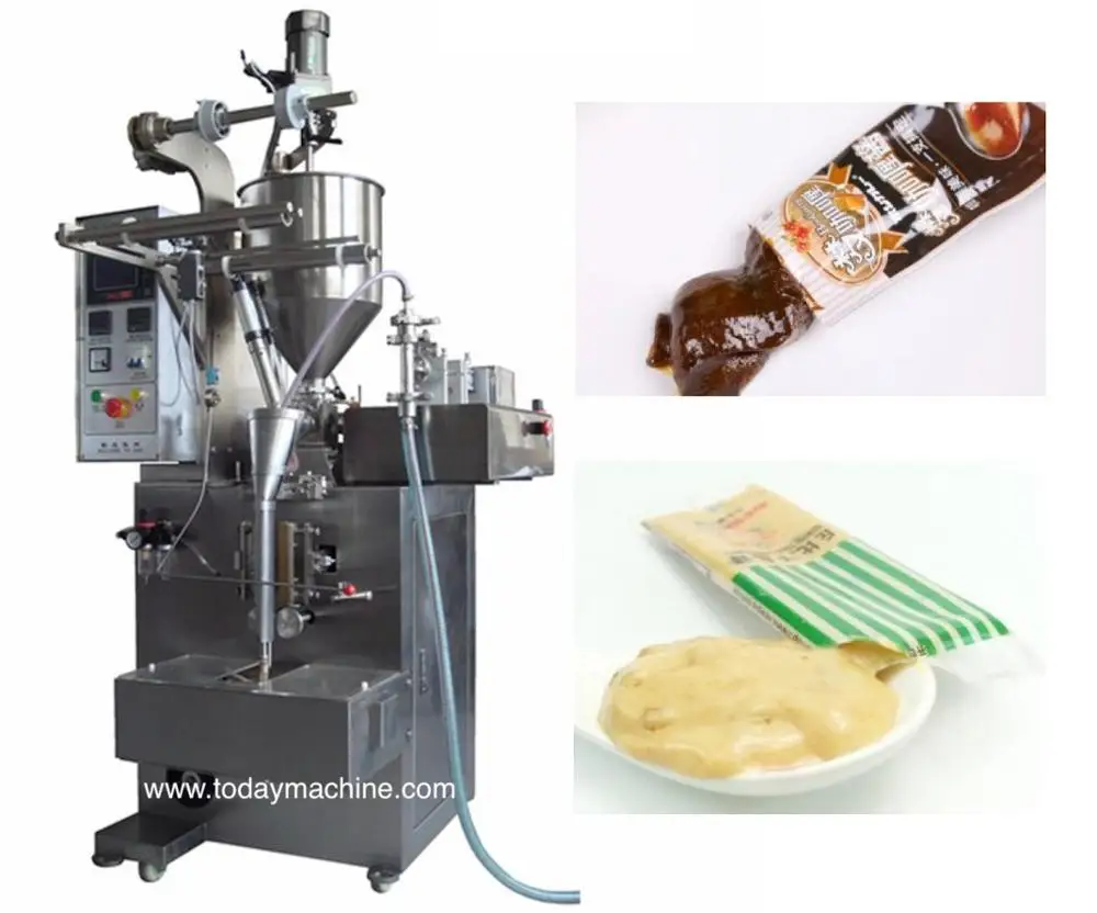 

High Speed Liquid Honey Stick Packaging Filling Sealing Ice Pop Candy 3 Sides Sealing Honey Ice Lolly Packing Machine