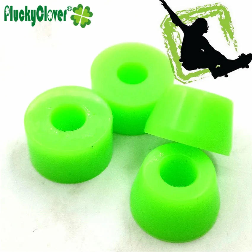 4pcs/lot Skateboard PU Bushings 90a High Rebound Elastic Longboard Dance Fish board Truck Absorber Bushing Cone Bridge Cushions