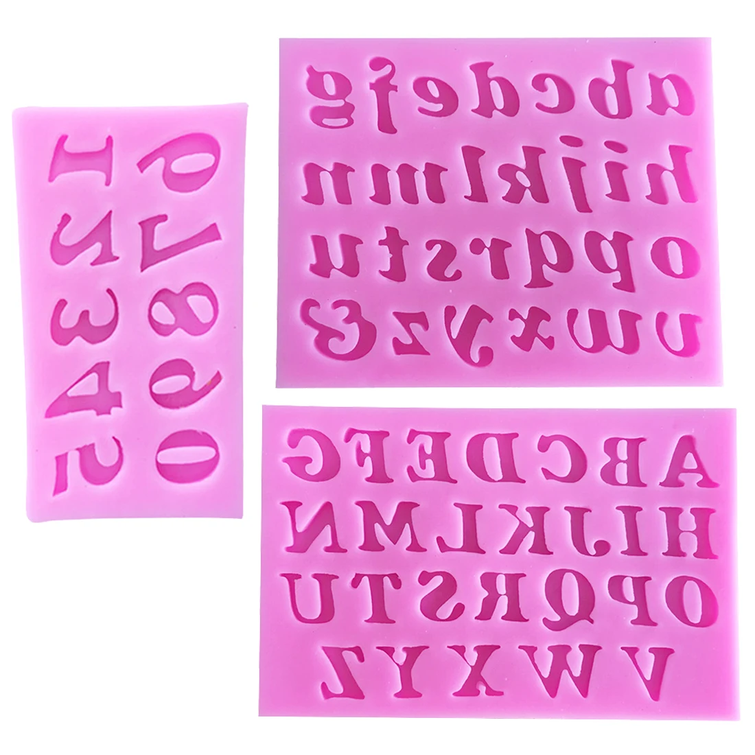 

Silicone Form 3PCS/Set Kitchen Accessories Chocolate Molds English Letters Number Shape Fondant Cake Soap Molds Pastry Stencils