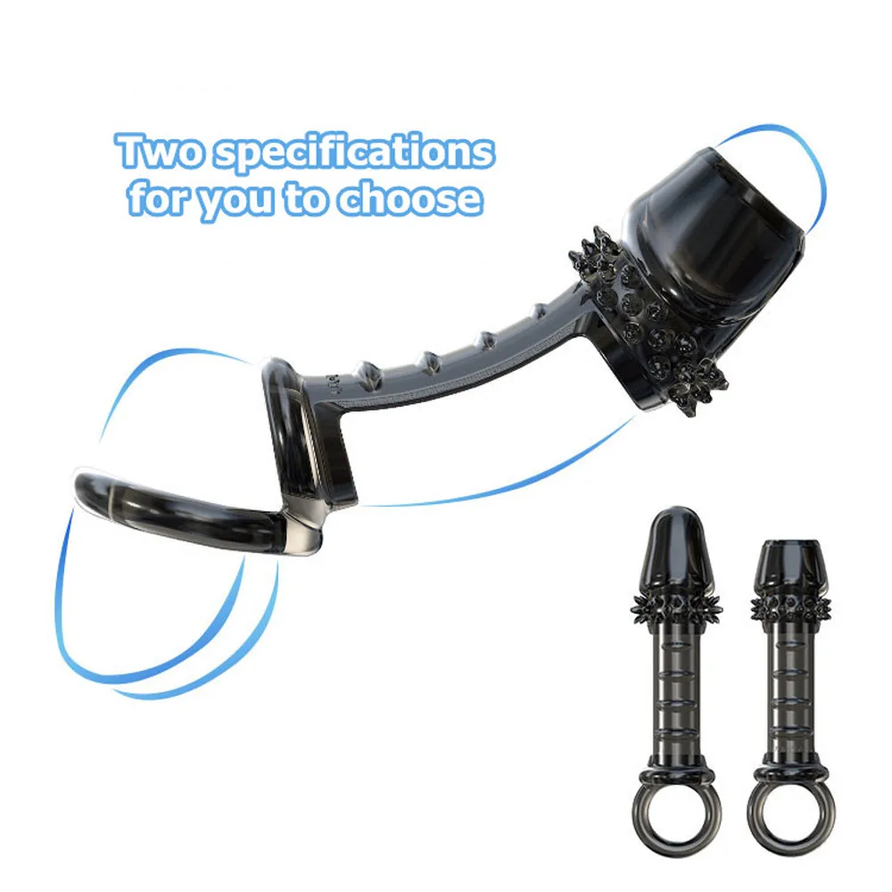 Reusable Silicone Time Delay Penis Rings Glans Sets Male Sleeves Cock Types Adult Sex Toys for Men 2 | Красота и здоровье
