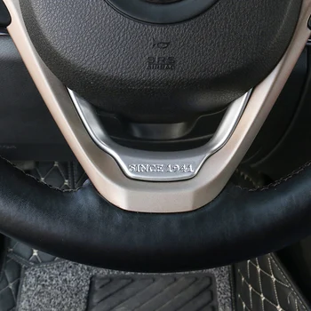 

ABS Chrome Steering wheel frame Cover Trim For Jeep Grand Cherokee 2014 2015 2016 2017