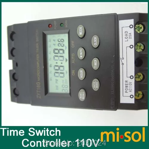 25A interruptor do temporizador programável