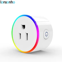 LonSonHo EUA Inteligente Plugue Wi-fi Tomada 10A com Luz Indicadora de LED Individual Controle Sem Fio de Casa Inteligente Google Casa Alexa IFTTT
