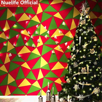 

0.53x10m Christmas geometric pattern gold foil wallpaper living room bedroom kids room bar hotel room background wall paper