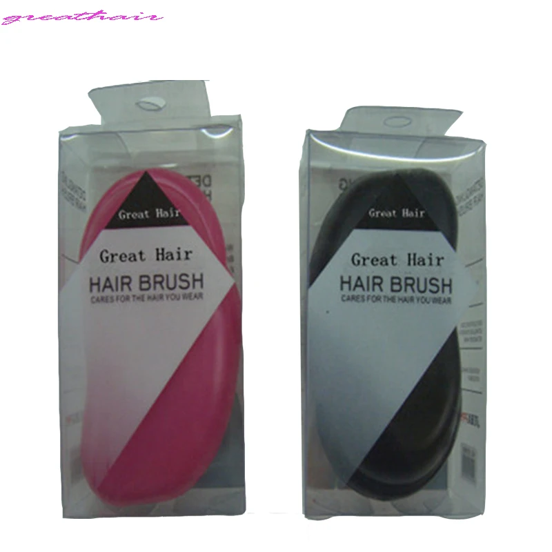 Отличные волосы Probucts + Professional Black & pink & purple & blue кисть для наращивания волос легкая расческа для мытья головы инструмент для волос Бесплатная доставка - изображение