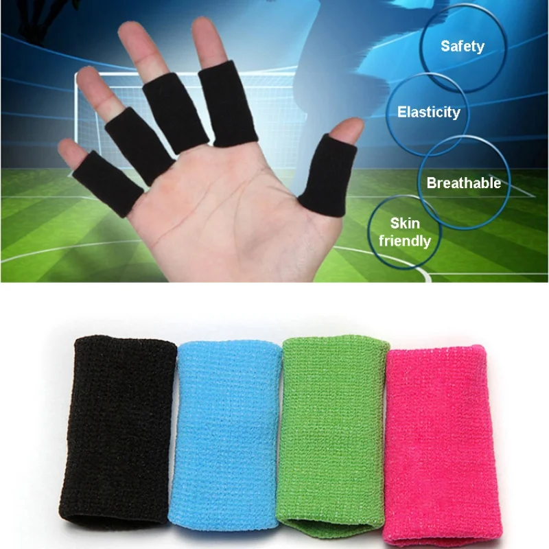 5pcsSport пальцевая шина защита для пальцев Защита для пальцев Поддержка эластичный спортивный аксессуар полоса волейбол протекторы для пальцев для баскетбола