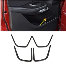 4 шт. углеродного волокна стиль ABS автомобильный Внутренний дверной динамик рамка отделка для Jaguar E-Pace аксессуары