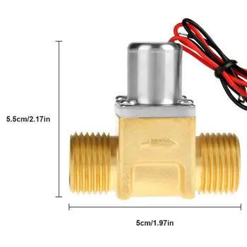 

Adeeing DC4.5V 1/2in Water Pulse Magnetic Valve for Induction Cleaning Garden Irrigation(211B Copper)