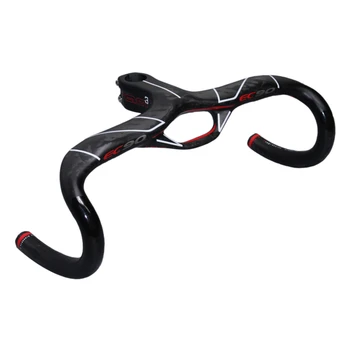 

EC90 Integrated Full Carbon Fiber Road Bike Handlebar Drop Bars Highway Bicycle Racing Handlebar Bent Bar 1"1/8