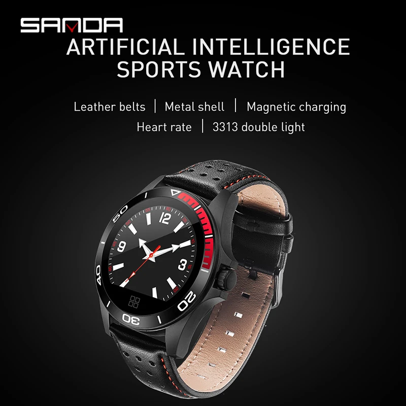 Новые умные часы SANDA с Bluetooth мужские и женские спортивные Смарт пульсометром