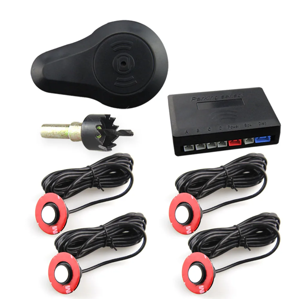 

Car Rover Car Auto Parktronic LED Parking Sensor with 4 Sensors Reverse Backup Car Parking Radar Monitor Detector System Display