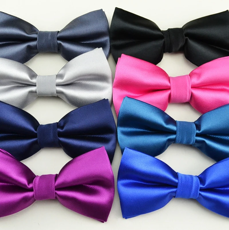 50piece/lot Wholesale Bowties for Men Solid Color Bow Tie High Quality