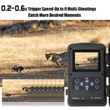 PDDHKK животные в дикой природе охоты Камера 16MP 1080 P 46 шт ИК лампы Ночное видение цифровой след Камера IP56 водонепроницаемый pir-датчик