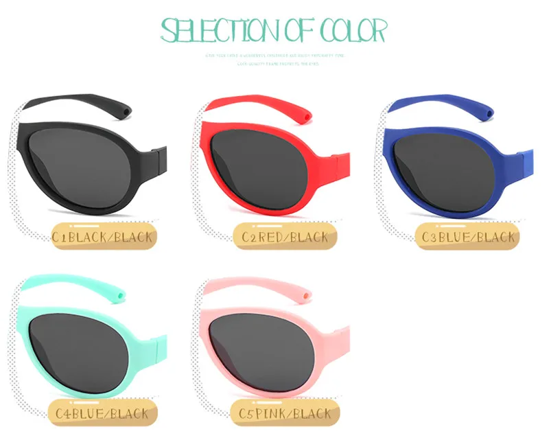 Уход очки детские солнцезащитные очки для девочек Дети солнцезащитные очки гибкие безопасная оправа UV400 на день рождения Рождественский