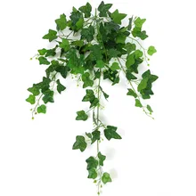 110cm 8 Forks Simulation Creeper Green Plants For Home Garden Window Stairs Decoration Artificial Vines Ratten Plant