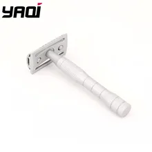 Yaqi Серебряный Цвет Живопись нержавеющая сталь Ручка 3 шт. Мужская Безопасная бритва