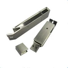 free shipping high quality smooth silver metal bar usb disk 64gb 32gb stainless steel usb