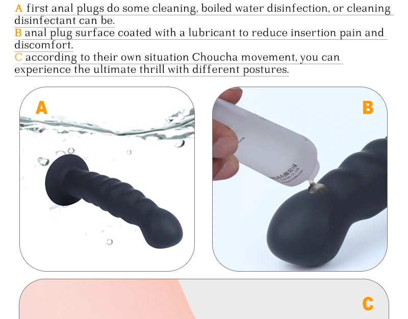 LURE gay sucker anal plug Silicone beads prostate massager anal dilator ball buttplug sex toys for woman men adult erotic shop 16