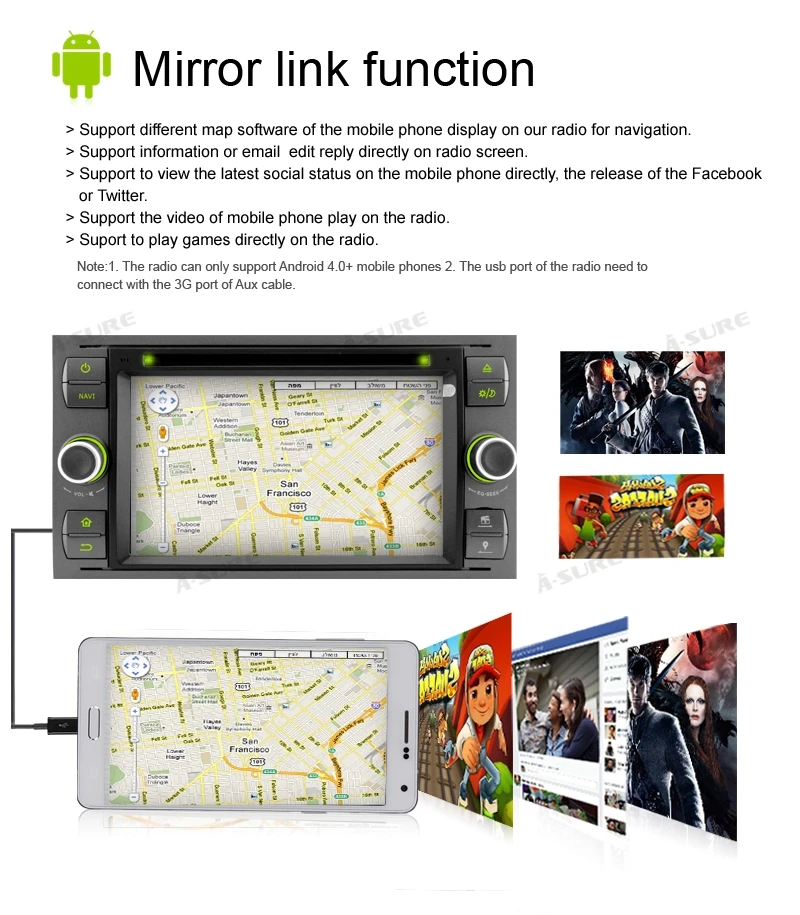 Sale A-Sure 7" Car Auto Radio GPS DVD Player Navigation For Ford Transit Focus Galaxy S-Max C-Max Fusion Fiesta SWC Bluetooth CD USB 9 Sale A-Sure 7" Car Auto Radio GPS DVD Player Navigation For Ford Transit Focus Galaxy S-Max C-Max Fusion Fiesta SWC Bluetooth CD USB 9