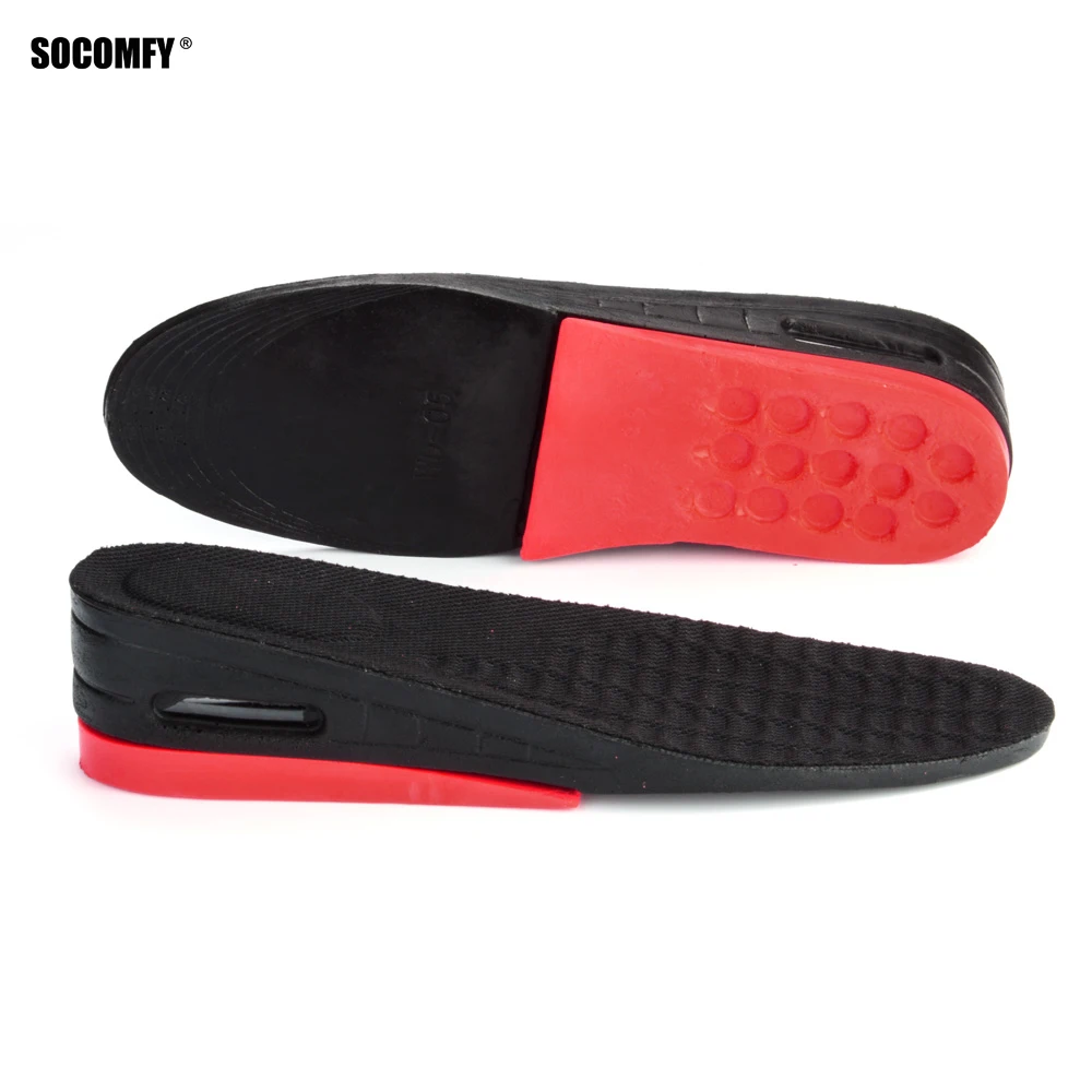 SOCOMFY ПУ невидимая двухслойная воздушная Подушка 5 см Увеличение роста Стельки в