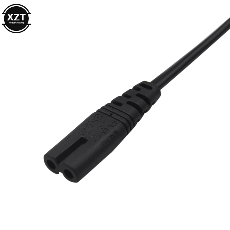 IEC 2 Pin Power Supply Cable 2ft 2-Prong AC US plug Lead Wire Charging Cable Cord charging cable ac power cable For Desktop Laptop camera battery 0.6M