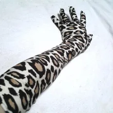 5 шт./лот, леопардовые детские перчатки в полоску, унисекс, длинные перчатки для студентов, танцевальных выступлений, перчатки