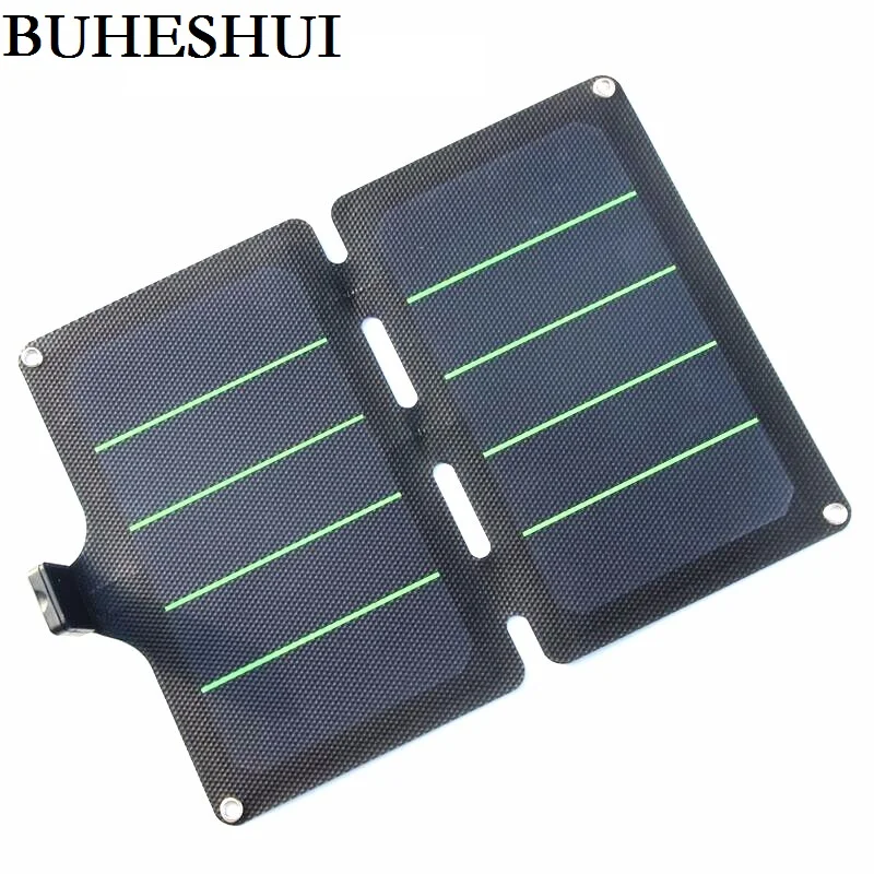 

BUHUSHUI 11W Solar Charger Portable Foldable Solar Panel Charger For Mobile Phone iphone Super Slim Waterproof High Efficiency