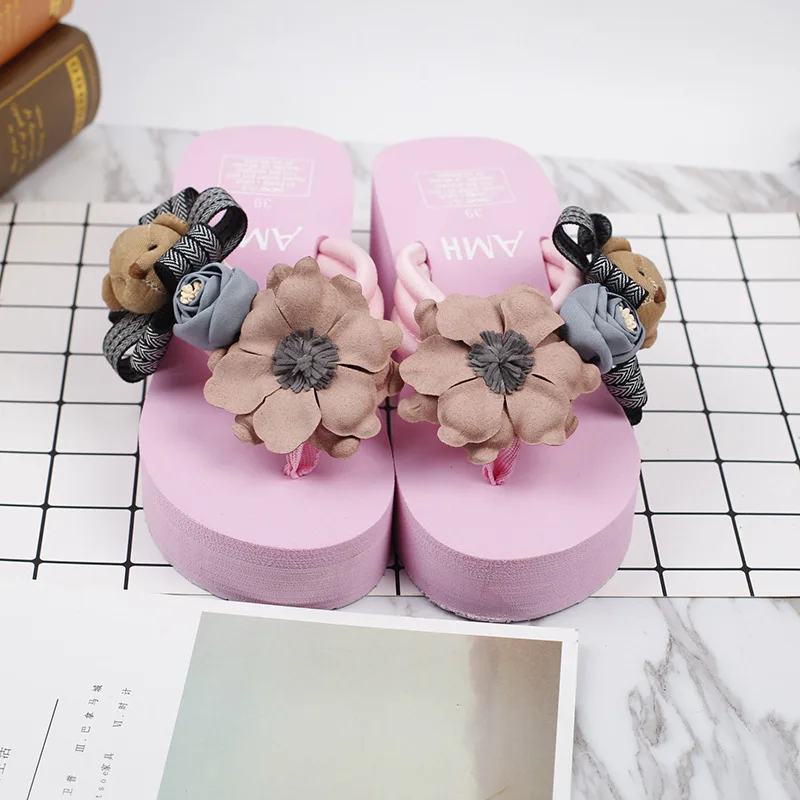 Female Summer Fashion Korean Most Comfortable Womens Slippers Flip Flops Shoes Discount Online 6cm73