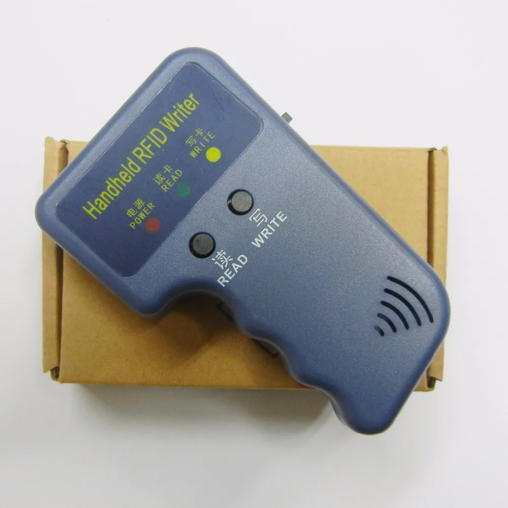 Handheld 125khz id card copier writer em4100 rfid duplicator reader