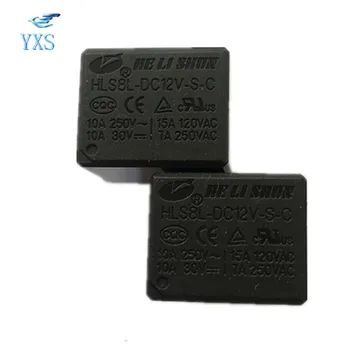 

HLS8L-DC12V-S-C 10PCS/LOT HLS8L-12V-S-C 5Pin 10A 12V Relay T73-1C-12V Relay
